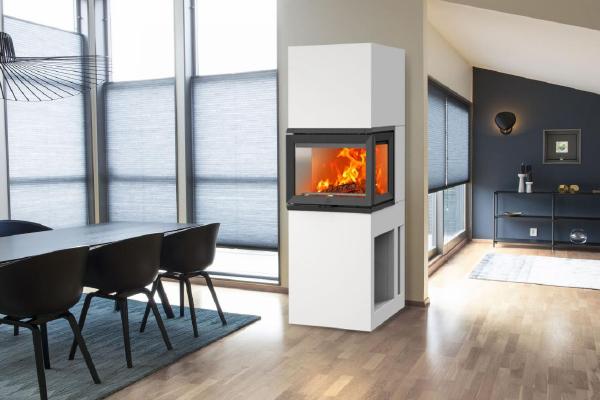 Jotul - FS 73 et FS 91 en béton brut à peindre - Poêles Bois-bûche en Normandie