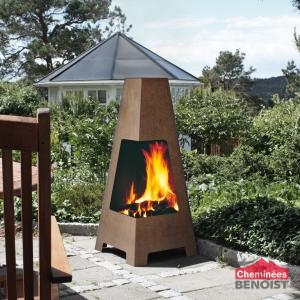 Cheminée Jotul - Cheminée extérieur Terrazza