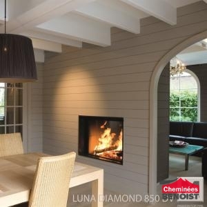 M-Design - Luna Diamond 850DV - Cheminées Bois-bûche en Normandie