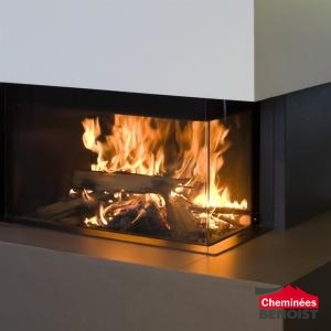 M-Design - Luna Diamond 1100 CL/CR - Cheminées Bois-bûche en Normandie