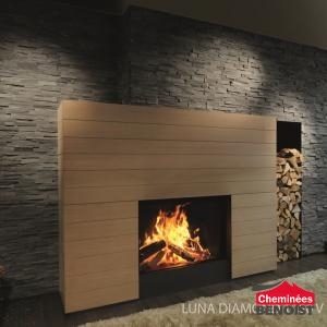 M-Design - Luna Diamond 1150V - Cheminées Bois-bûche en Normandie