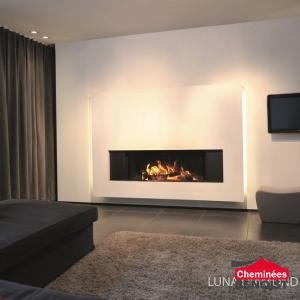 M-Design - Luna Diamond 1300H - Cheminées Bois-bûche en Normandie