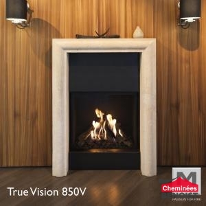 True Vision 850V - Cheminées Gaz en Normandie