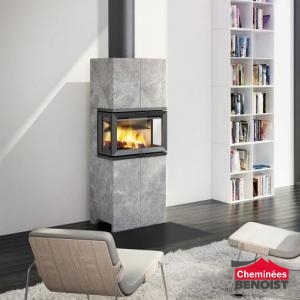 Jotul - FS 173 en pierre ollaire - Poêles Bois-bûche en Normandie