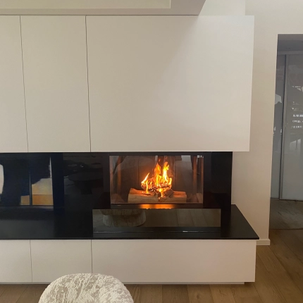 Installation d’une cheminée à bois M-Design Argento 860 DC à Caen