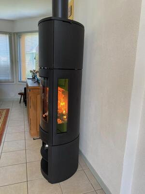 Aménagement d’un poêle à bois F371 V2 Jotul à Hérouville St Clair