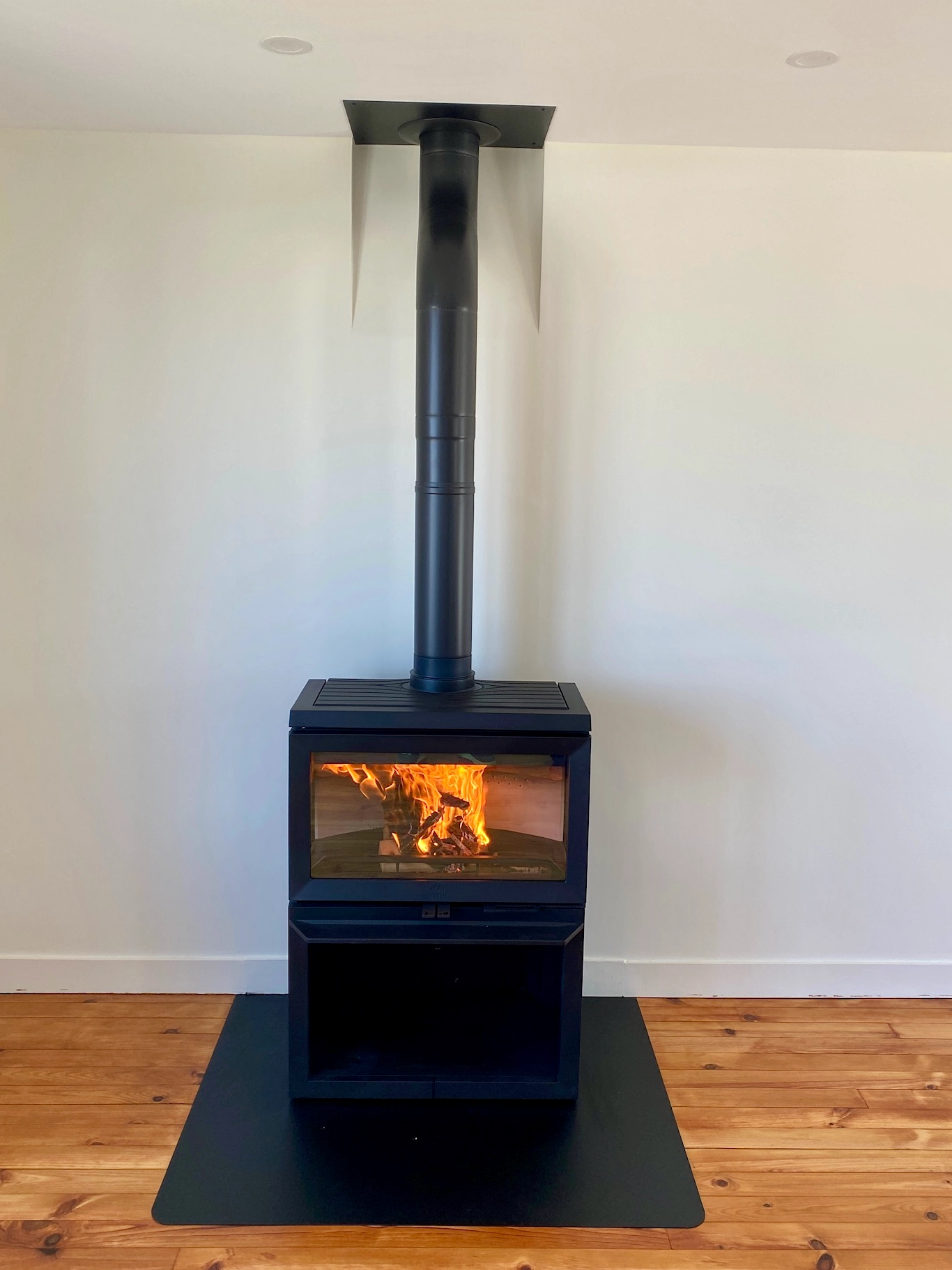 Poêle à bois Jotul 620B installé à Courseulles-sur-Mer