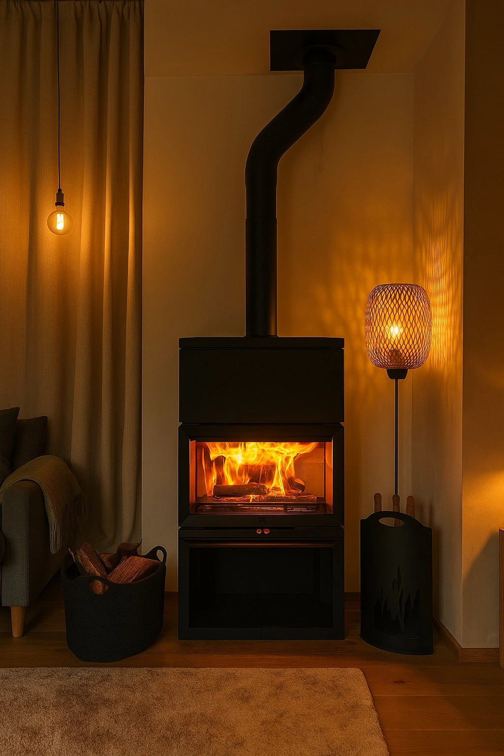 Installation d’un Jotul F620 avec kit d'accumulation de chaleur à Caen