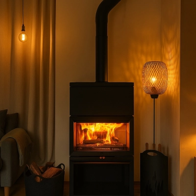 Installation d’un Jotul F620 avec kit d'accumulation de chaleur à Caen