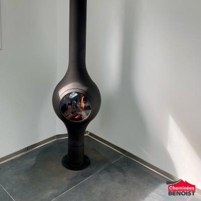 Installation d'un poêle à gaz Boafocus à Blainville sur Orne