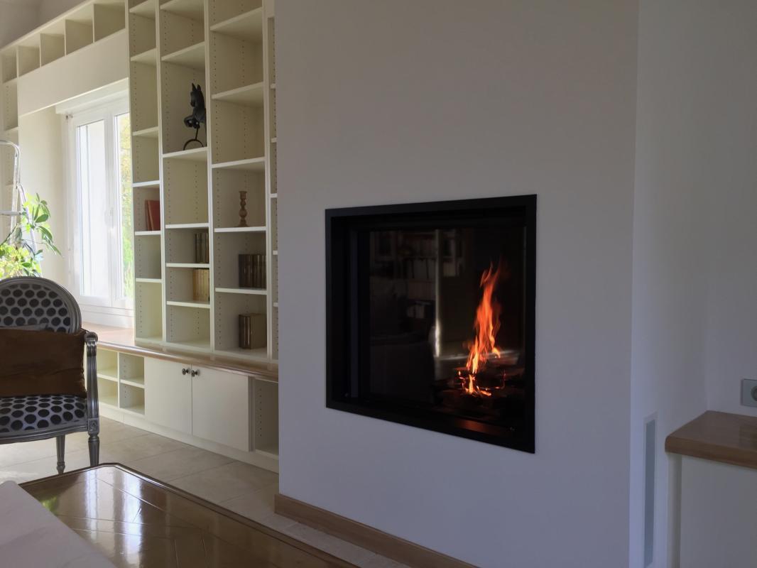 Installation d'une cheminée MDesign Argento chez un particulier ...