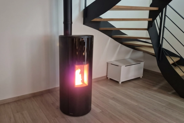 Mise en place d’un poêle à granulés Rika Corso à Ouistreham