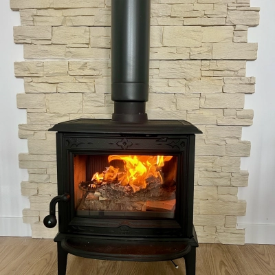 Installation d'un poêle à bois Jotul F100 à Mézidon-Canon