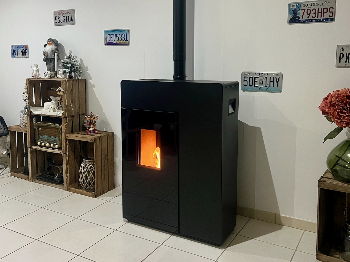 Installation d’un poêle à granulés haute technologie Rika sur la côte de Nacre