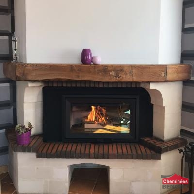 Réalisation d'une cheminée Jotul L620 à Sain Sylvain