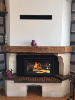 Réalisation d'une cheminée Jotul L620 à Sain Sylvain