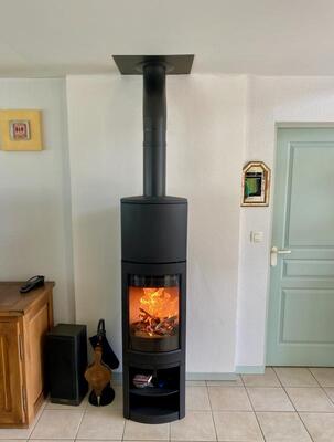 Aménagement d’un poêle à bois F371 V2 Jotul à Hérouville St Clair