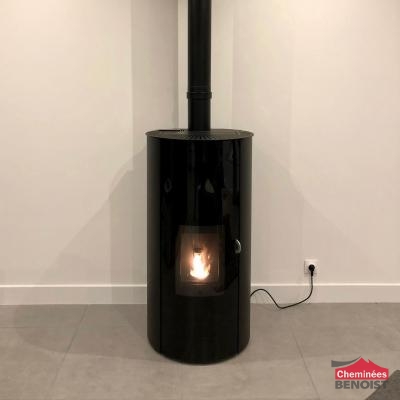 Pose d’un poêle Jotul PF 921 à granulé à Lingevres 