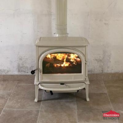 Réalisation d'un poêle à bois Jotul F 400 près de Deauville