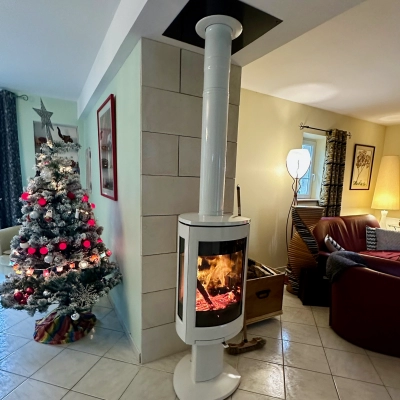 Pose d’un poêle à bois Jotul à Dialan-sur-Chaîne