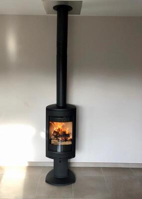 Réalisation d’un poêle à bois-bûche Jotul F373 advance à Ver sur Mer 