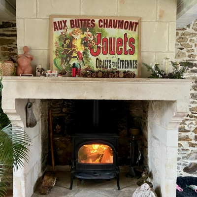 Pose d’un poêle à bois Jotul F400 Eco à Amaye-sur-Seulles