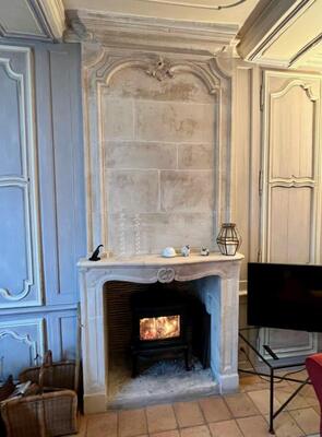 Installation d’un poêle à bois F100SE de Jotul en Normandie 