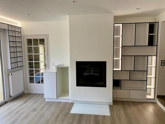 Installation d'une cheminée Argento 900V à Argence