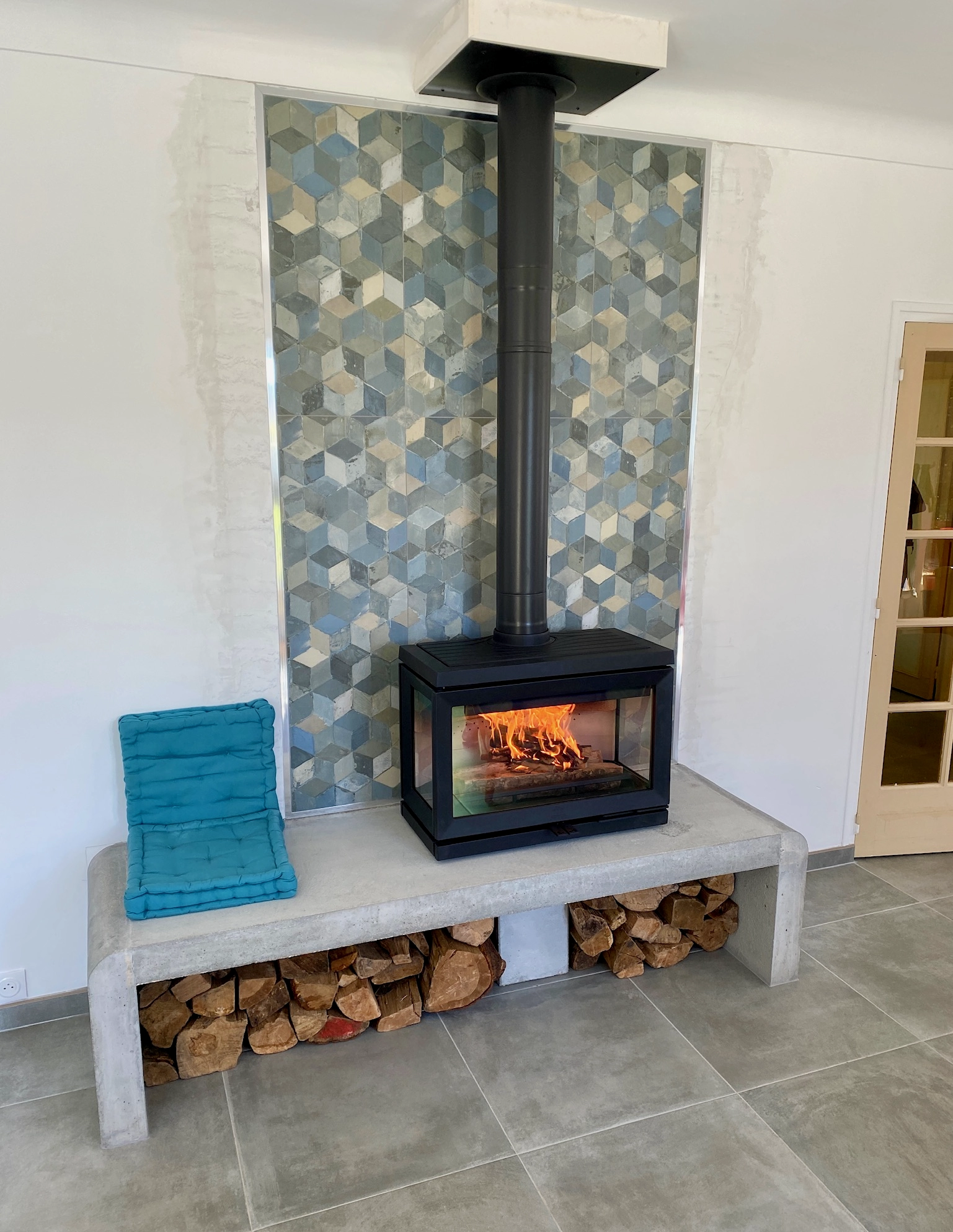 Mise en service d’un poêle à bois Jotul F620 à Luc-sur-Mer