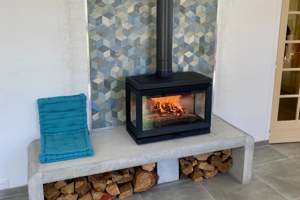 Mise en service d’un poêle à bois Jotul F620 à Luc-sur-Mer
