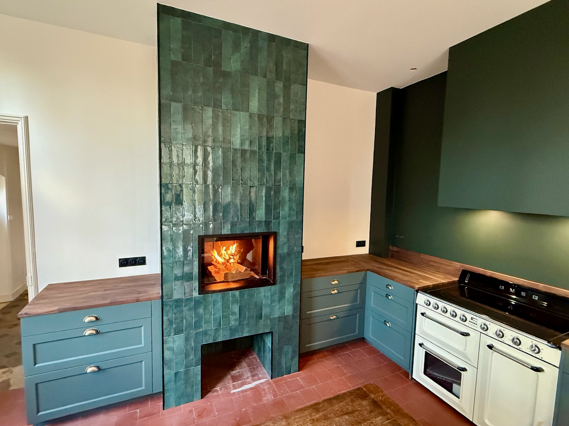 Installation d’une cheminée bois M Design Luna Diamond en Normandie ...