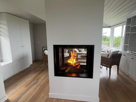 Pose d’une cheminée 850V Luna Diamond près de Bayeux